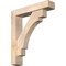 Ekena Millwork Merced Block Smooth Bracket w/ Offset Brace, Douglas Fir, 5 1/2"W x 26"D x 30"H BKT0604X26X30MRC05SDF - alternate 1